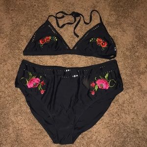 Boohoo Floral Bikini Plus Size